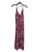 Equipment Size L Beige Purple Cream Silk Floral Spaghetti Strap Midi Dress Beige Purple Cream / L