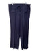 Vince Size L Navy Linen Drawstring Waist Straight Leg Flat Pocket Pants Navy / L