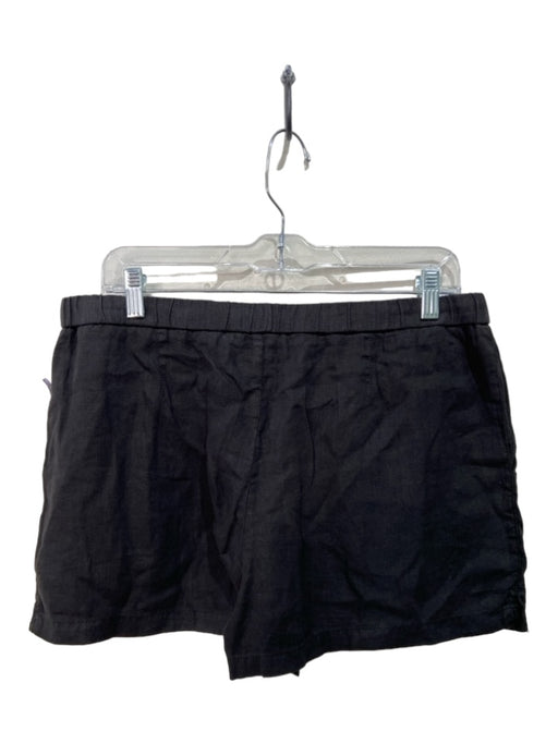 Standard James Perse Size 3/L Black Linen Drawstring Waist Pockets Shorts Black / 3/L