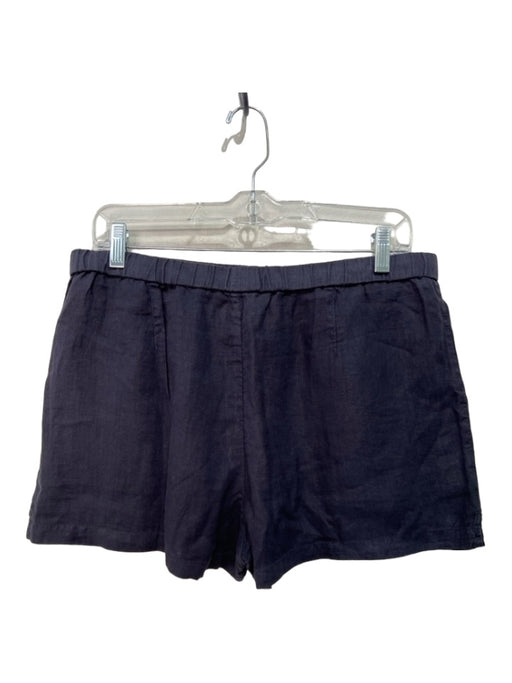 Standard James Perse Size 3/L Navy Linen Drawstring Waist Pockets Shorts Navy / 3/L