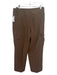 Theory Size 10 Brown Cotton Blend Mid Rise Straight Leg Cargo Pants Brown / 10