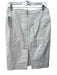 Yves Saint Laurent Size 40 White Cotton Pencil Flat Pockets Knee Length Skirt White / 40