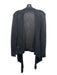 Vince Size S Black Rayon & Metallic Open Front Draped Long Sleeve Cardigan Black / S