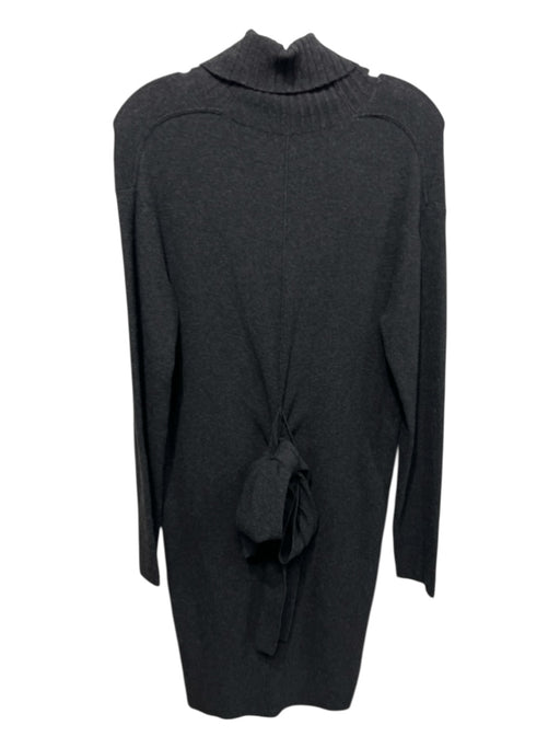 Brochu Walker Size S Charcoal Gray Viscose & Polyester Turtle Neck Knit Dress Charcoal Gray / S
