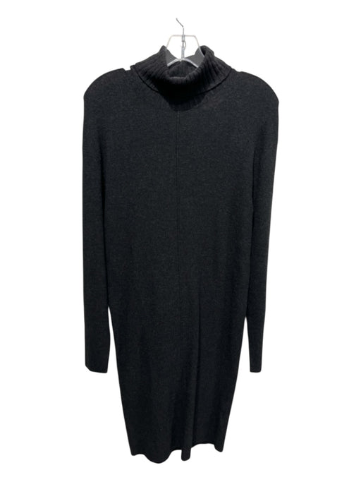 Brochu Walker Size S Charcoal Gray Viscose & Polyester Turtle Neck Knit Dress Charcoal Gray / S