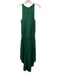 Ramy Brook Size S Green Polyester Satin Sleeveless Keyhole Back Dress Green / S