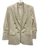 Veronica Beard Size 2 Cream White Faux Leather 3/4 Sleeve Button Detail Jacket Cream White / 2