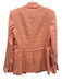 Veronica Beard Size 4 Coral Pink Linen Blend Long Sleeve Button Front Jacket Coral Pink / 4
