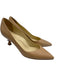 Sarah Flint Shoe Size 41.5 Beige Leather Pointed Toe Kitten Heel Pumps Beige / 41.5