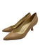 Sarah Flint Shoe Size 41.5 Beige Leather Pointed Toe Kitten Heel Pumps Beige / 41.5