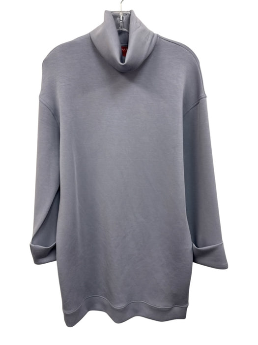 Spanx Size S Dusty Blue Modal Blend Turtleneck Long Cuff Sleeve Mini Dress Dusty Blue / S