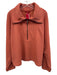 Spanx Size 1X Clay Pink Modal Blend Ribbed Half Zip foldover collar Jacket Clay Pink / 1X