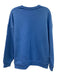 Spanx Size M Blue Cotton Blend Crewneck Oversized Ribbed Hem Pullover Sweater Blue / M
