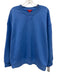 Spanx Size M Blue Cotton Blend Crewneck Oversized Ribbed Hem Pullover Sweater Blue / M
