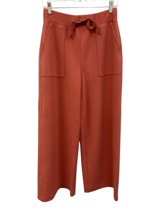 Spanx Size M Clay Pink Modal Blend Elastic & Drawstring Waist Ribbed Pants Clay Pink / M