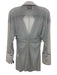 Vaillant Size 36 Dusty Blue Polyamide Blend Mesh Long Sleeve Ruched Top Dusty Blue / 36