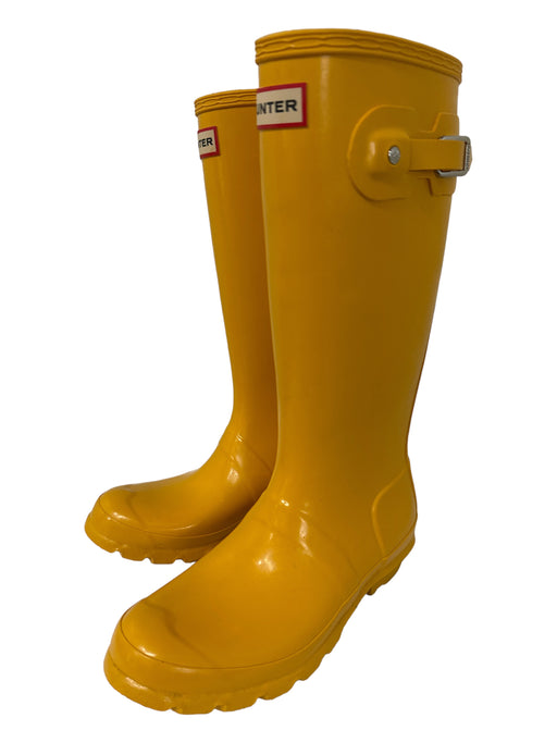 Hunter Shoe Size 37 Yellow Rubber Knee High Rain Boot Boots Yellow / 37
