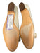 Salvatore Ferragamo Shoe Size 7.5 Cream Leather Almond Toe Bow Detail Shoes Cream / 7.5