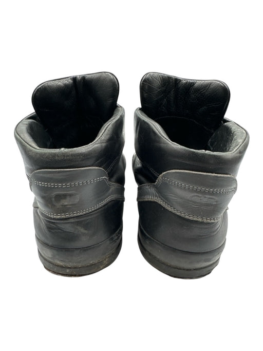 Dior Homme Shoe Size Est 10 AS IS Black & Silver Leather Soldier High Top Shoes Black & Silver / Est 10