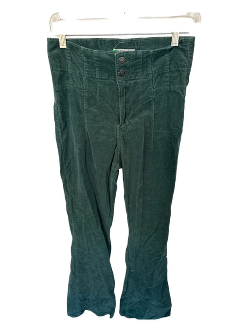 We The Free Size 29 Green Corduroy High Waist Flare Pants Green / 29