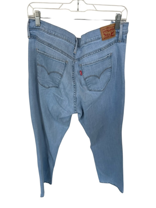 Levis Size 33 Light Wash Cotton Straight Leg High Waist Jeans Light Wash / 33