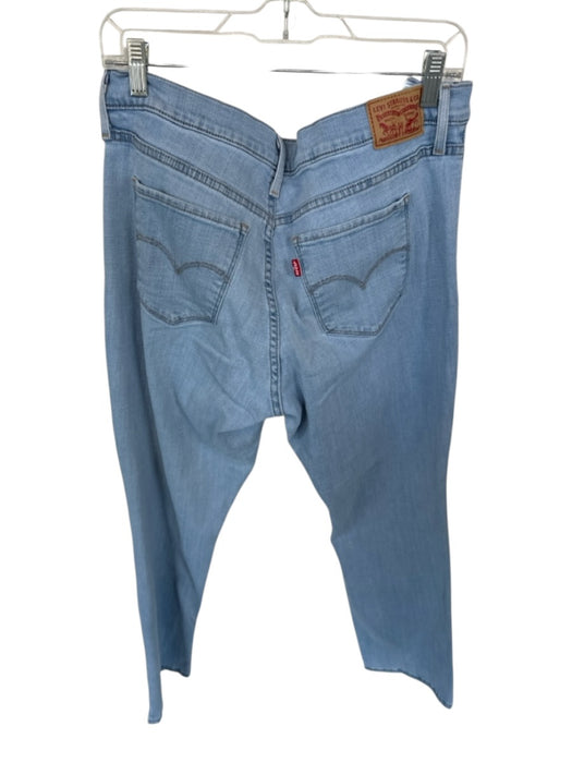 Levis Size 33 Light Wash Cotton Straight Leg High Waist Jeans Light Wash / 33