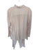 August Silk Size XL Pale Pink Silk Button Down Straight Leg Drawstring Pant Set Pale Pink / XL