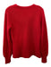 Tory Burch Size S Red Wool Blend Knit Round Neck Long Sleeve Sweater Red / S