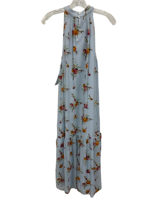 Sea New York Size M Blue, Orange, Green Viscose Blend burnout velvet Midi Dress Blue, Orange, Green / M