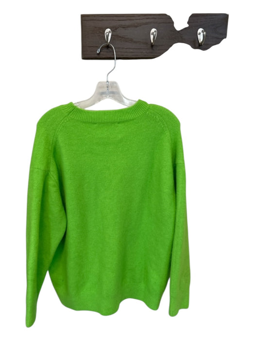 Zara Size M Bright Green Long Sleeve Knit Sweater Bright Green / M