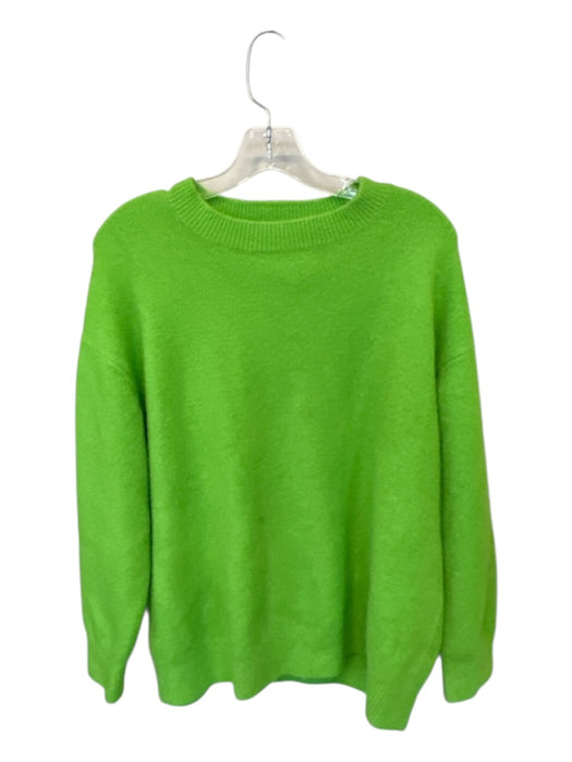 Zara Size M Bright Green Long Sleeve Knit Sweater Bright Green / M