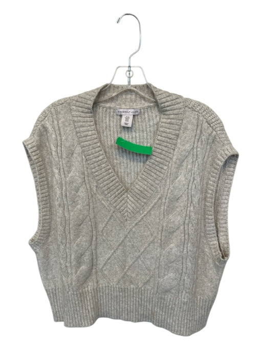 Sincerely Jules Size M Tan Sleeveless Sweater Vest Sweater Tan / M