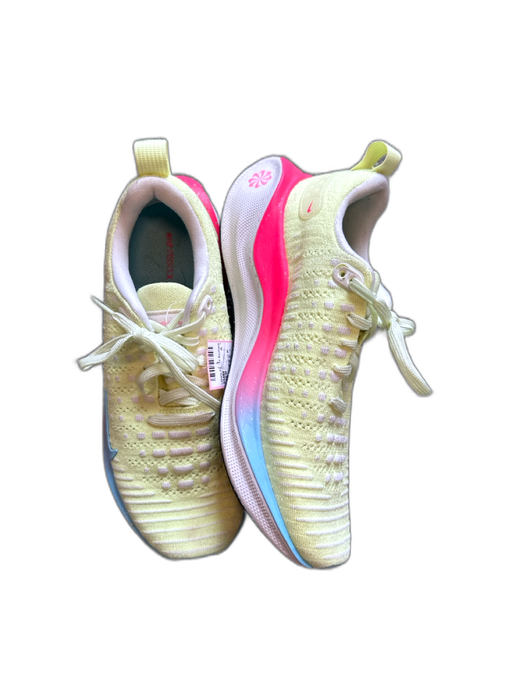 Nike Shoe Size 7 Neon Yellow & Pink Striped Rubber Sole Running Shoes Neon Yellow & Pink / 7