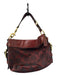 Coach Maroon Canvas Leather Shoulder Bag Bag Maroon / M