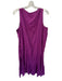 J. Jill Size 2X Purple Linen Sleeveless Button Down Maxi V Neck Dress Purple / 2X