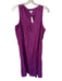 J. Jill Size 2X Purple Linen Sleeveless Button Down Maxi V Neck Dress Purple / 2X