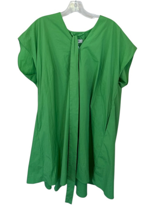COS Size S Green Cotton Blend Belt Midi Dress Green / S