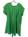 COS Size S Green Cotton Blend Belt Midi Dress Green / S