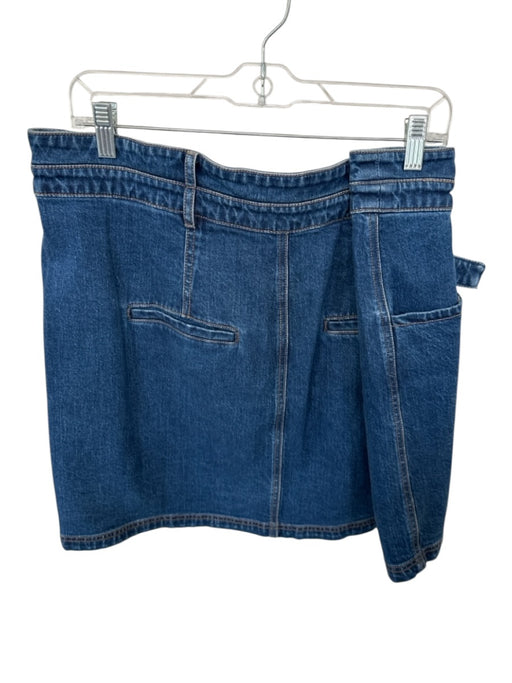 Pilcro Size 18W Dark Wash Cotton Blend Denim Skirt Dark Wash / 18W