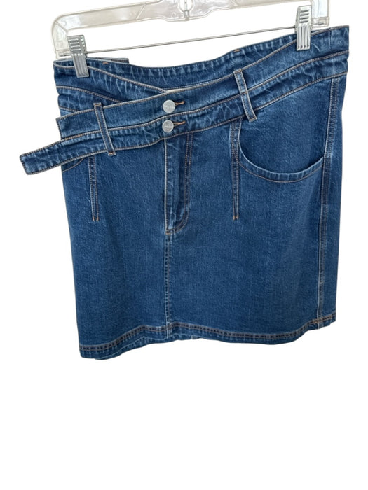 Pilcro Size 18W Dark Wash Cotton Blend Denim Skirt Dark Wash / 18W
