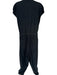By Anthropologie Size 1X Black Cap Sleeve Front Zip Zipper Pockets Jumper Black / 1X