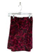 Pilcro Size 24W Maroon Corduroy Floral Skirt Maroon / 24W