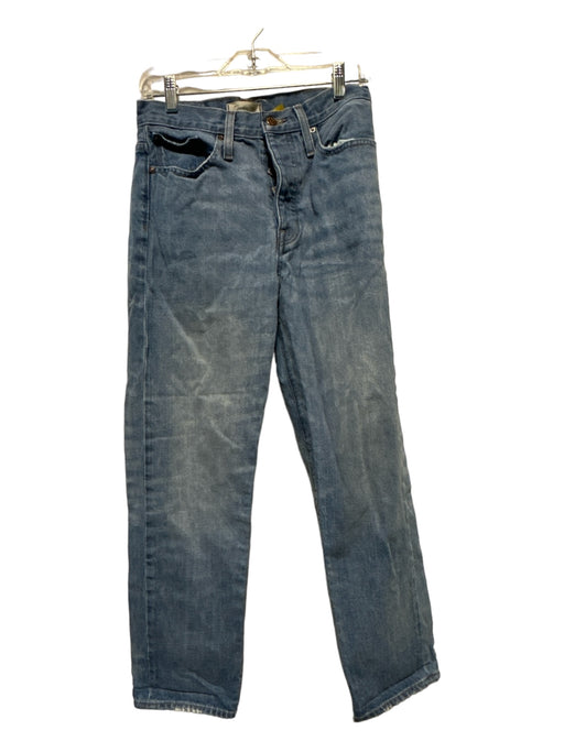 Madewell Size 25 Light Wash Cotton Blend High Waist Button Fly Jeans Light Wash / 25