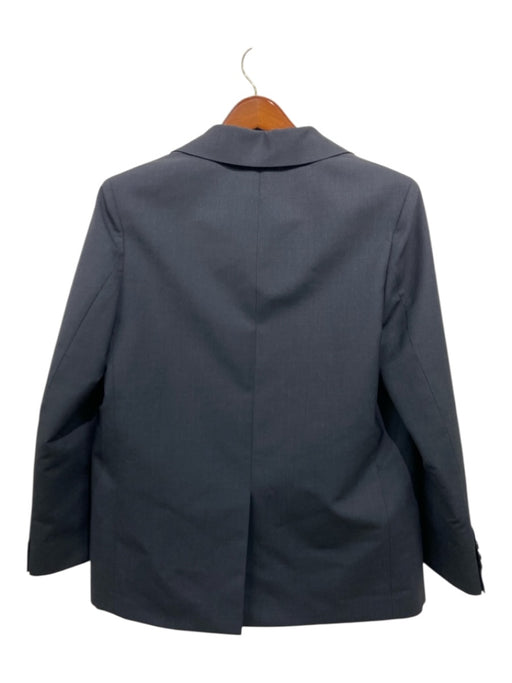 Prada NWT Dark Gray Wool Solid Long Sleeve Pockets Men's Blazer Dark Gray / 44