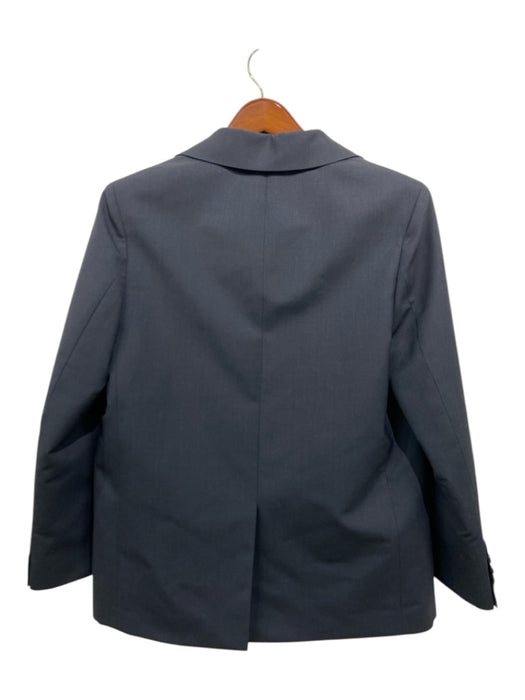 Prada NWT Dark Gray Wool Solid Long Sleeve Pockets Men's Blazer Dark Gray / 44