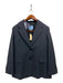 Prada NWT Dark Gray Wool Solid Long Sleeve Pockets Men's Blazer Dark Gray / 44