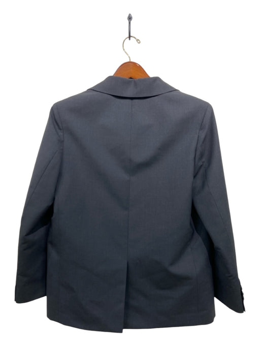 Prada NWT Dark Gray Wool Solid Long Sleeve Pockets Men's Blazer 44