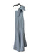 Amsale Size 6 Baby Blue Polyester One Shoulder Bow Train Bridesmaid Gown Baby Blue / 6