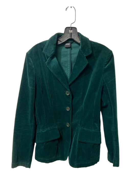 Aspesi Size 40 Jade Green Cotton Corduroy 3 button Pockets Blazer Jacket Jade Green / 40