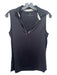 Tuckernuck Size M Black Polyester V Neck Collar Sleeveless Athletic Top Black / M